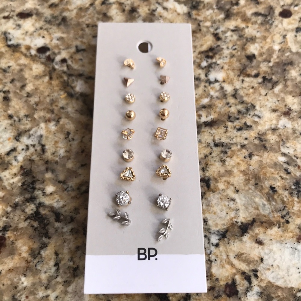 Set of 9 earrings by BP.